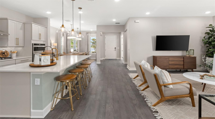 Island Village Hayden Model Great Room and Kitchen