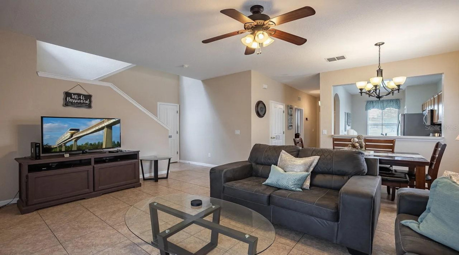 Living Room with Kitchen