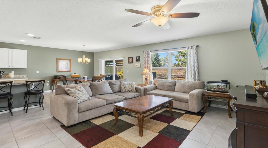 Open concept living room, first floor