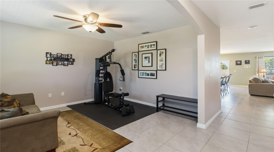 Main floor flex space - office, workout, dining or multi-purpose