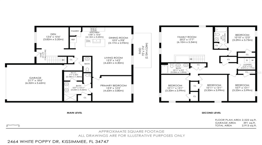 Floor plan, levels 1 and 2. Buyer to confirm all measurements