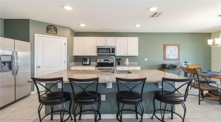 Large kitchen and dining area with space for entertaining