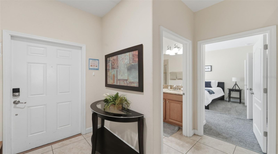 Entry, Down stairs Bath, and bedroom