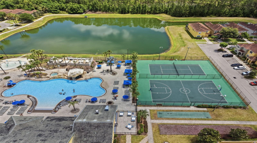 Pool and Tennis Courts
