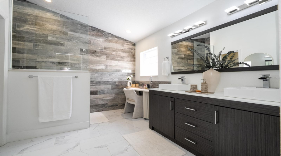 Luxurious bathroom with elegant finishes and a spa-like ambiance.