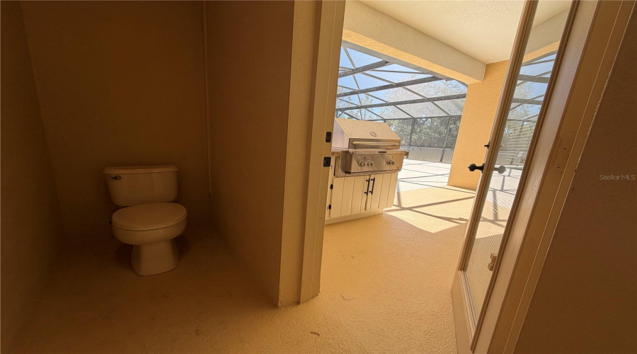 Pool half bath