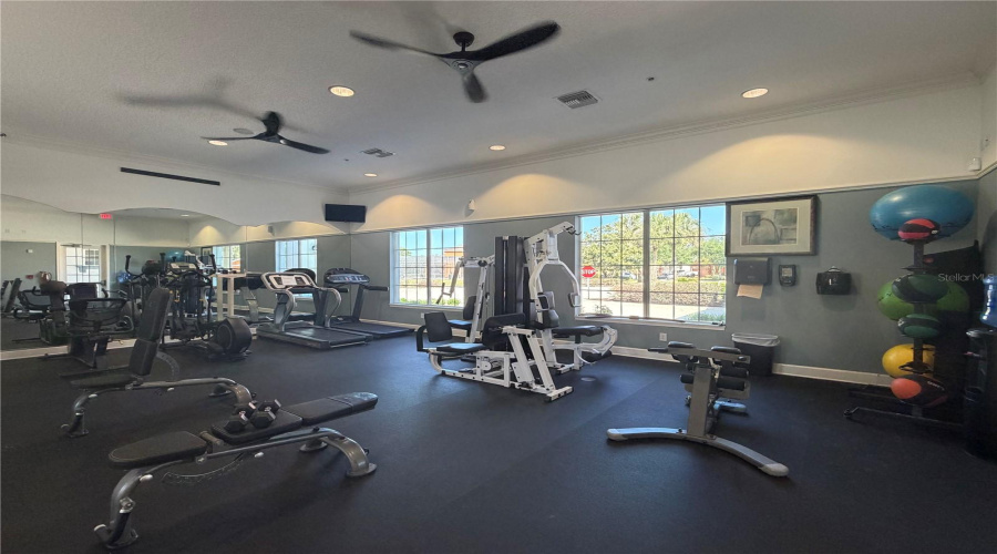 club house exercise room