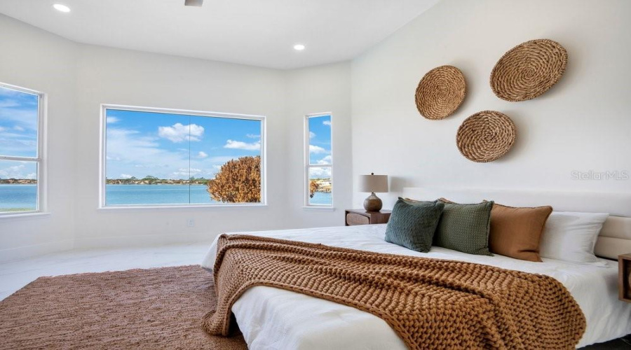 Primary Bedroom has Lake Views