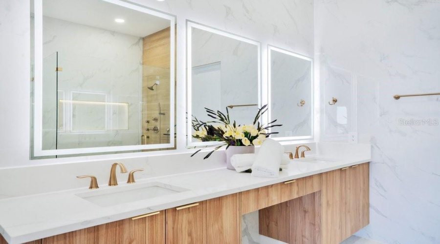 Floating Double vanities