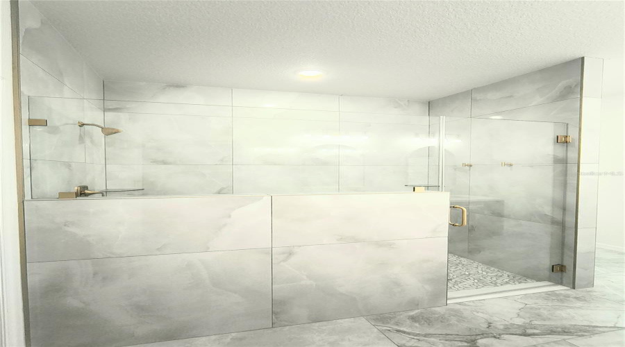 Primary bedroom shower stall