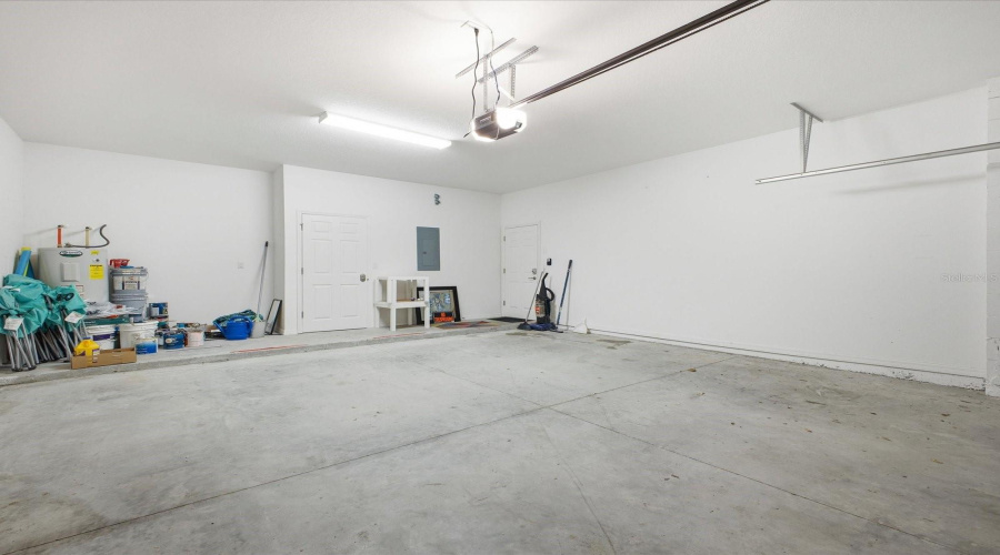 Garage has private storage