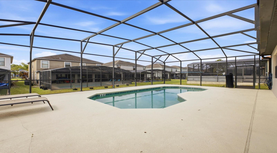 Large Screened Pool Deck