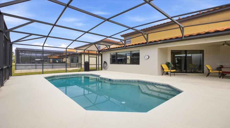Large Screened Pool Deck