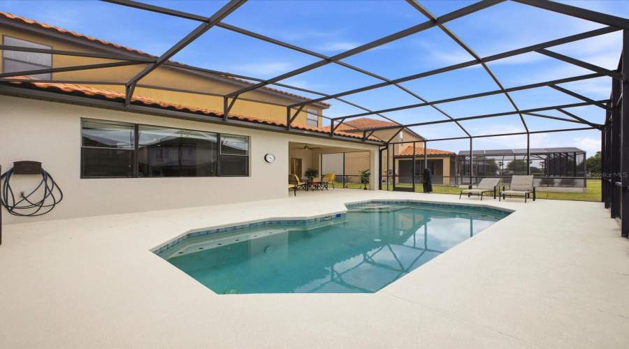 Large Screened Pool Deck
