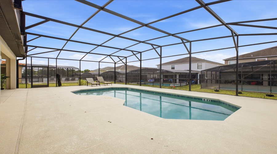 Large Screened Pool Deck