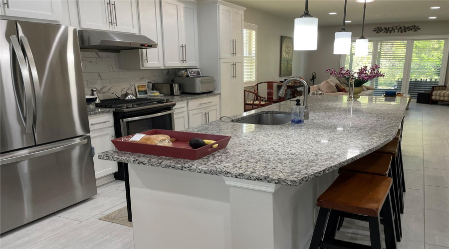 Large kitchen Island