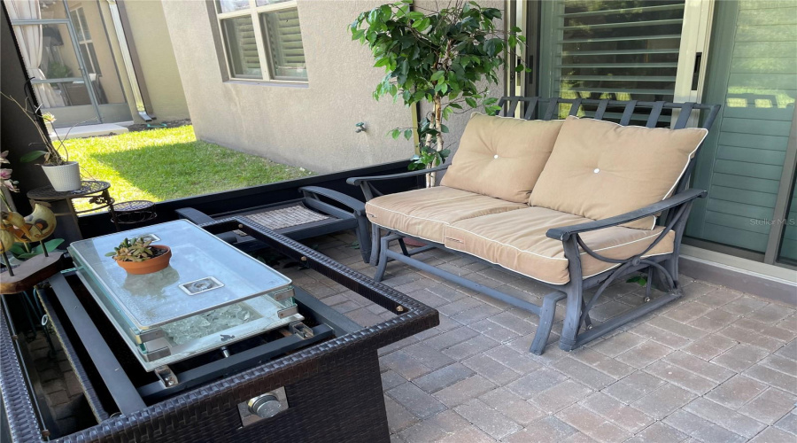 Screened lanai with solar  shades