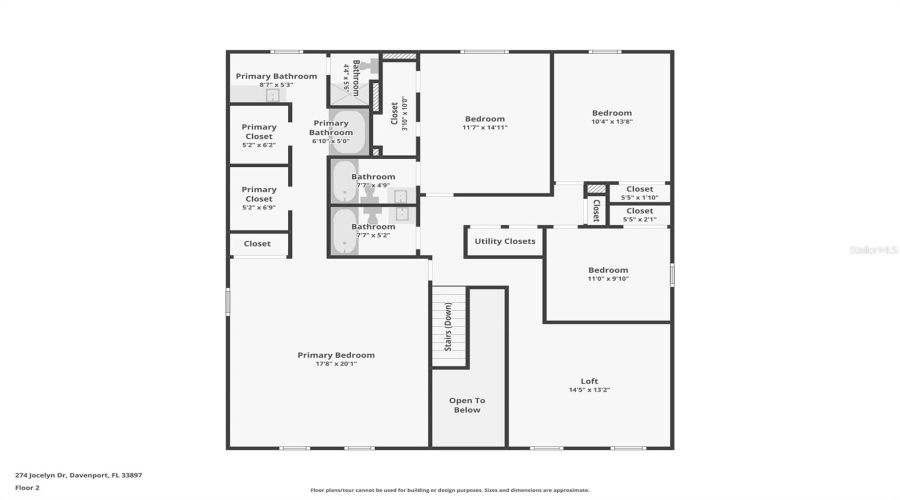 DAVENPORT, Florida 33897, 4 Bedrooms Bedrooms, ,3 BathroomsBathrooms,Residential,For Sale,JOCELYN,0,MFRO6402861