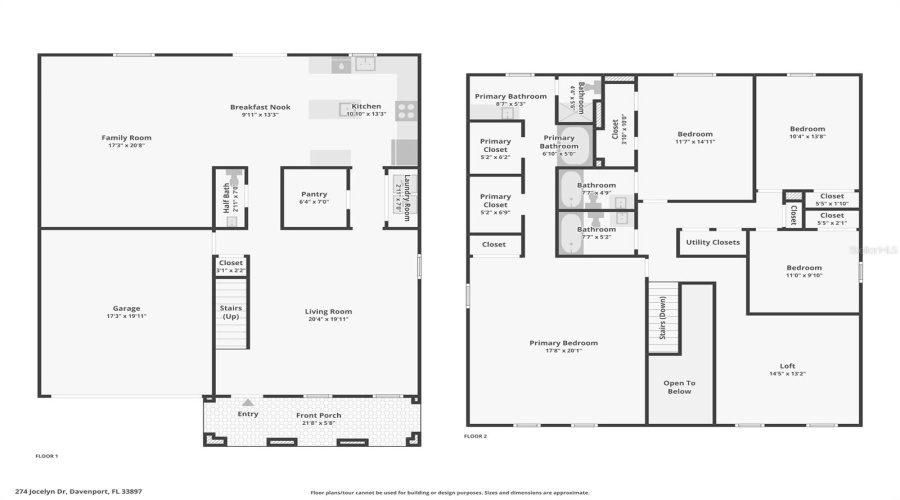 DAVENPORT, Florida 33897, 4 Bedrooms Bedrooms, ,3 BathroomsBathrooms,Residential,For Sale,JOCELYN,0,MFRO6402861