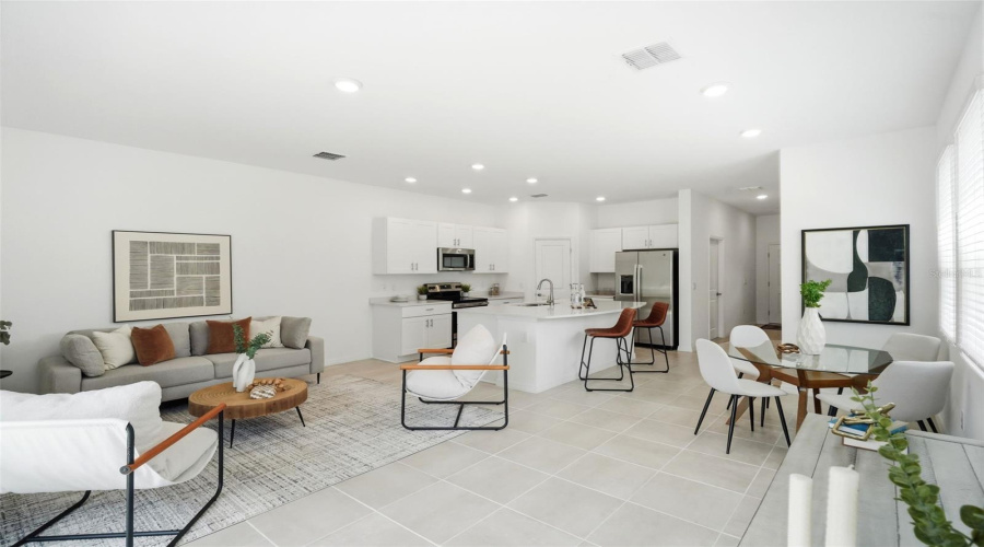 Tiled Main Floor