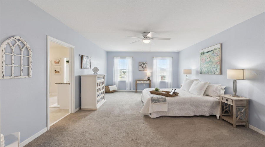 Upstairs to the immediate left you will find an oversized owners retreat!
