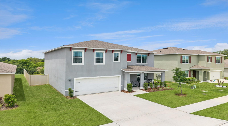 A fenced in yard has already been completed for the next owners