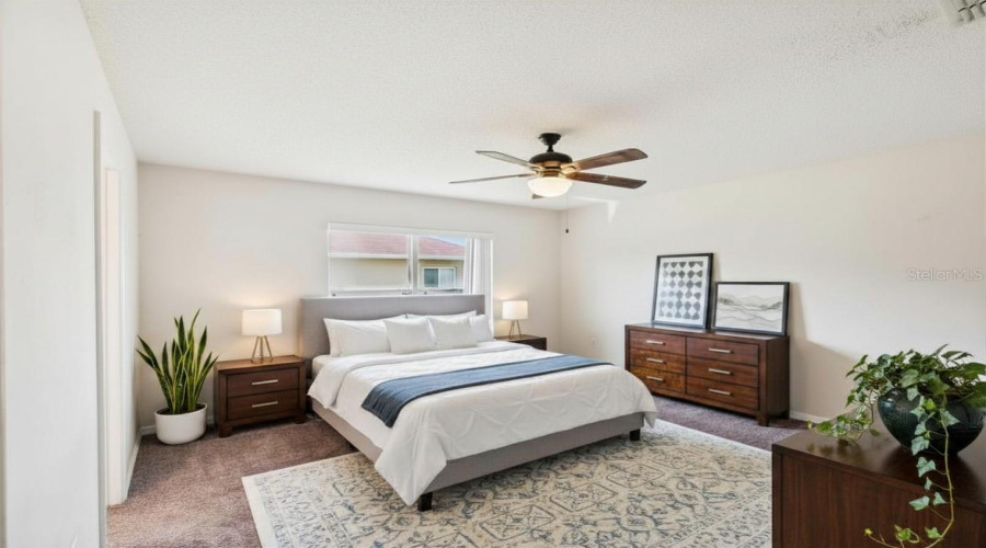 Photo contains virtual staging