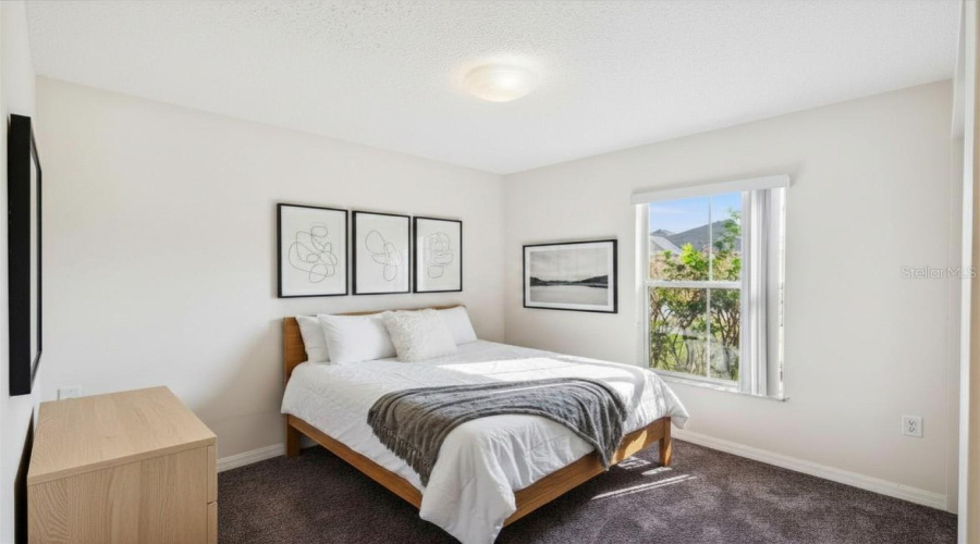Photo contains virtual staging