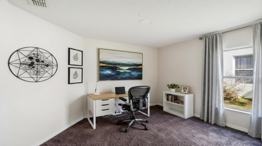 Photo contains virtual staging
