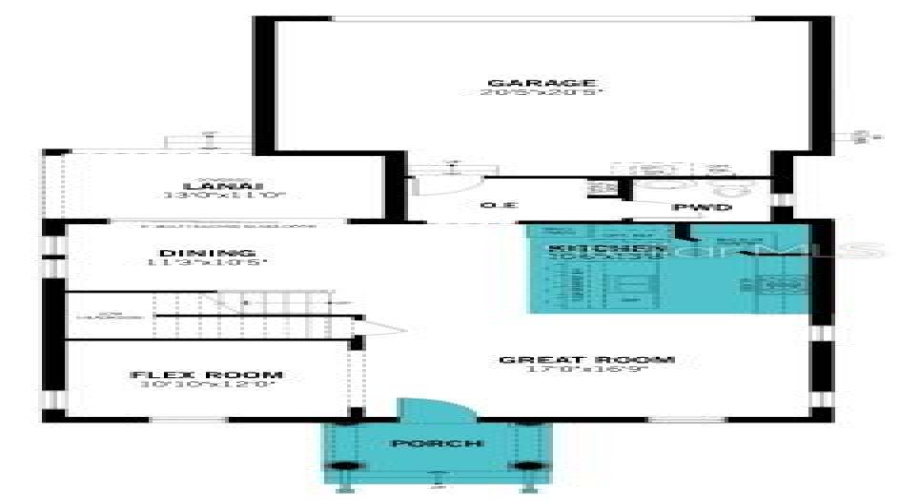 Island Village Lot 2366 First Floor with Upgrades
