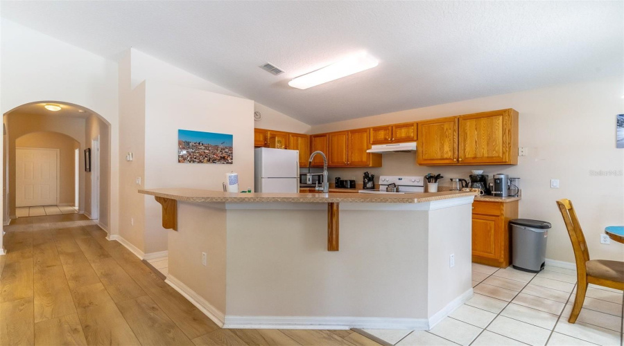 Eat in kitchen with breakfast bar