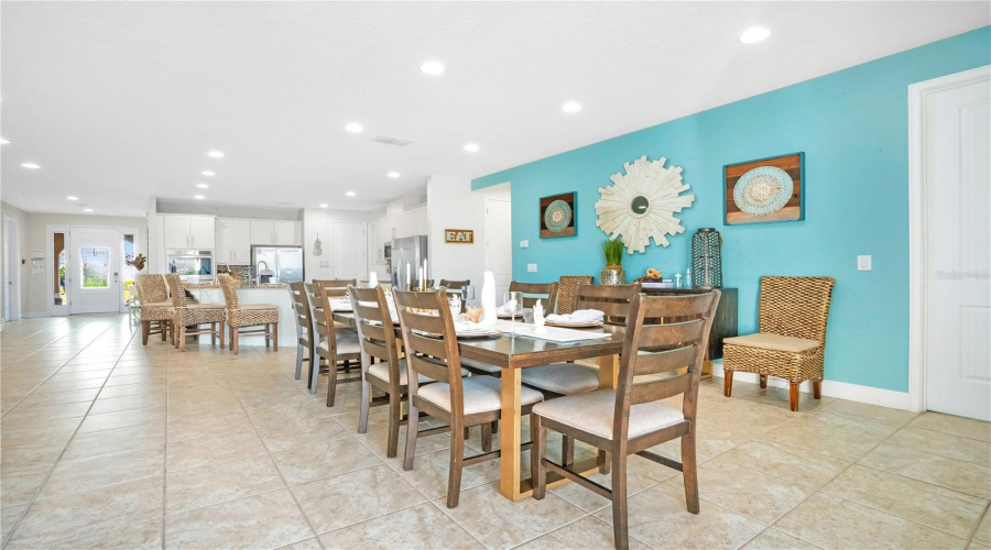 Large formal dining space designed for memorable group dinners, celebrations, and entertaining with ease