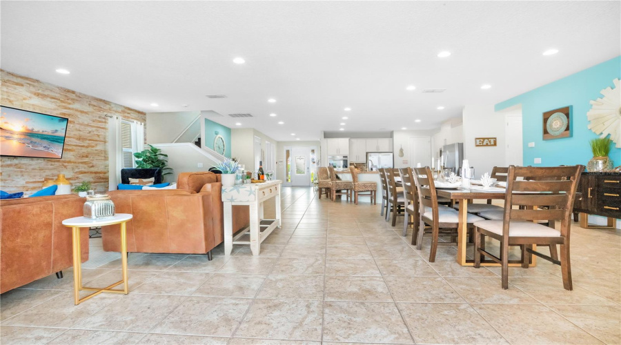Open-concept dining and gathering space with effortless flow into the kitchen and living areas