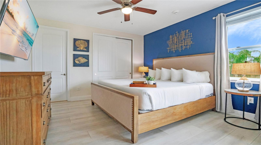 Beautiful upstairs primary suite (#7) with direct balcony access and upscale designer finishes