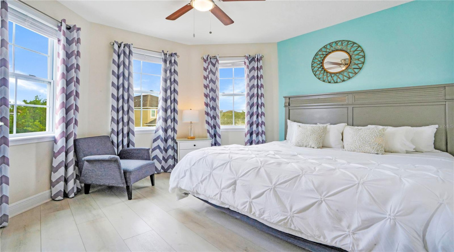 Bright and relaxing guest suite (#9) with oversized windows and designer furnishings
