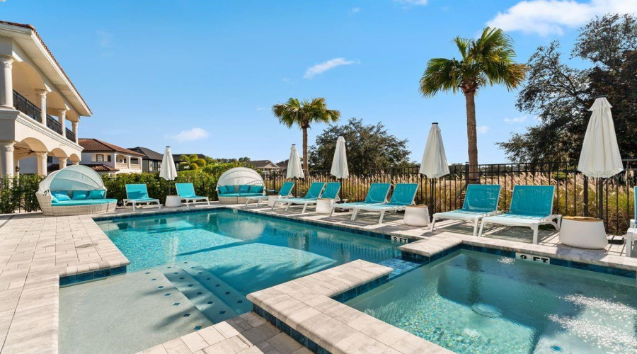 Pool and Spa View