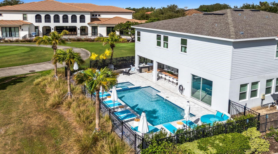 Drown angle view of the Pool