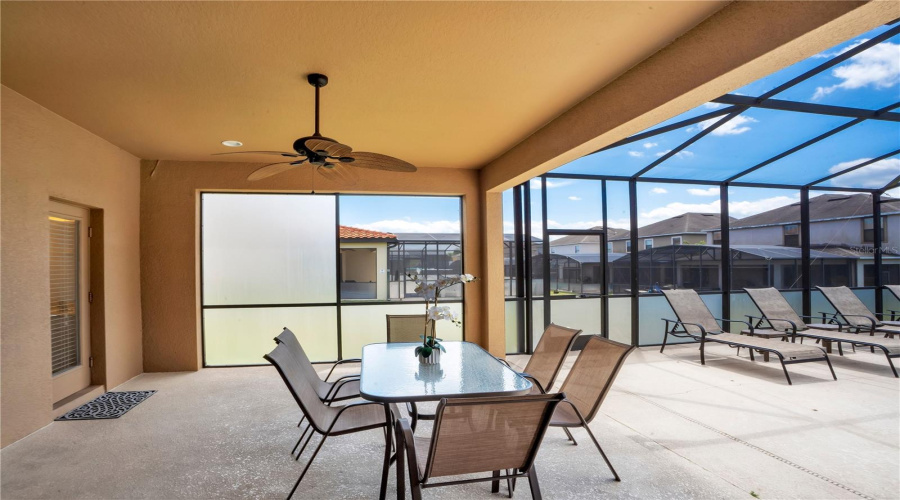 Private pool with screened enclosure for year round use.