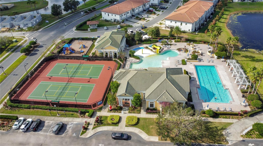 Community amenities including pool and tennis courts.