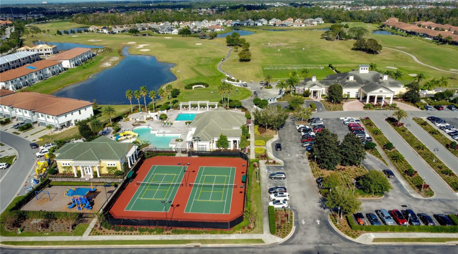 Clubhouse, pool, and recreation amenities.