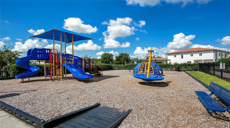 Community playground within Rosemont Woods Davenport.