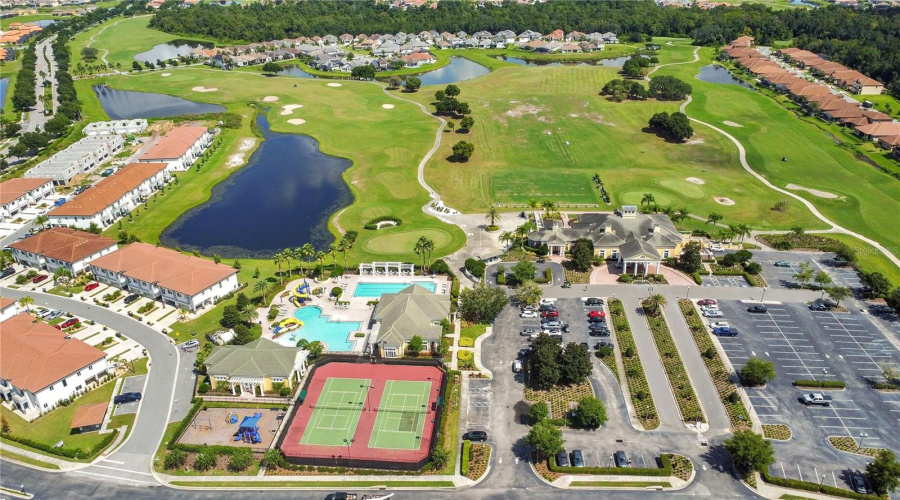 Community amenities including pool and courts.