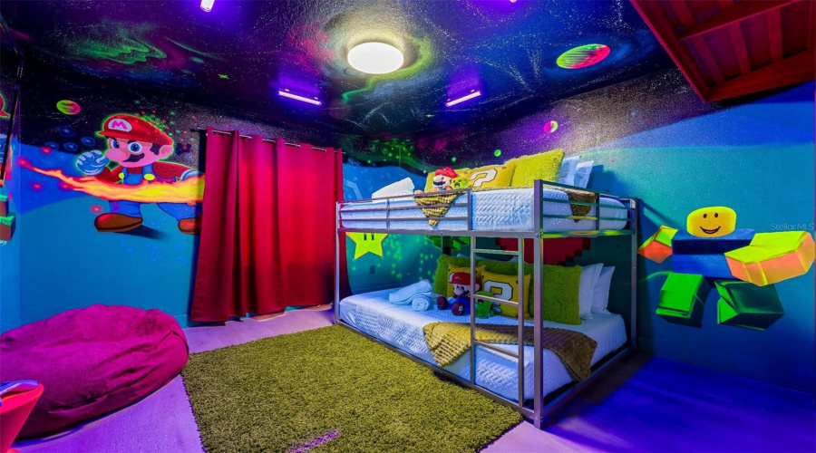 Themed third bedroom.
