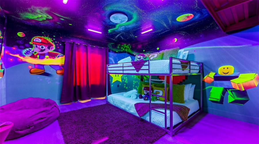 Themed third bedroom.