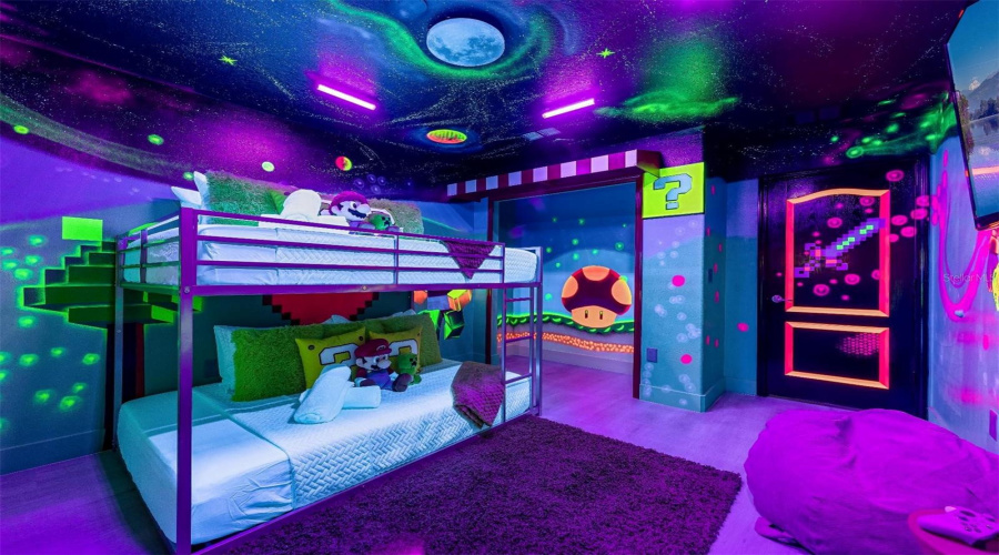 Themed third bedroom.