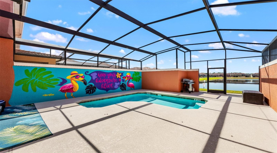 Relax poolside on your private lanai and enjoy the water views.