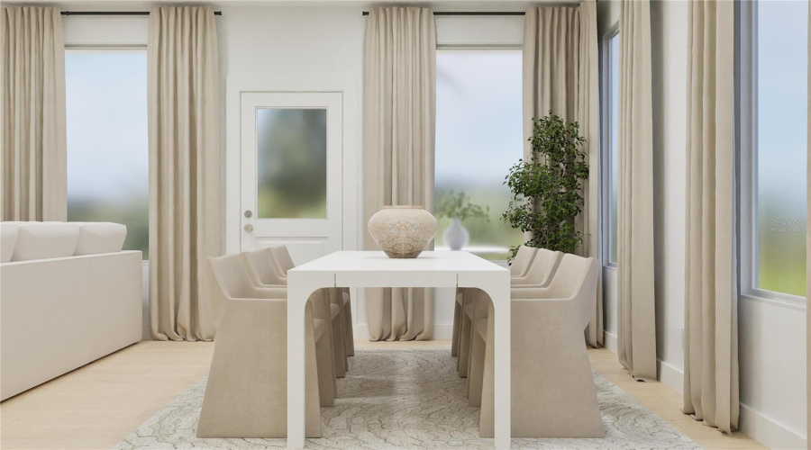 Virtually staged.