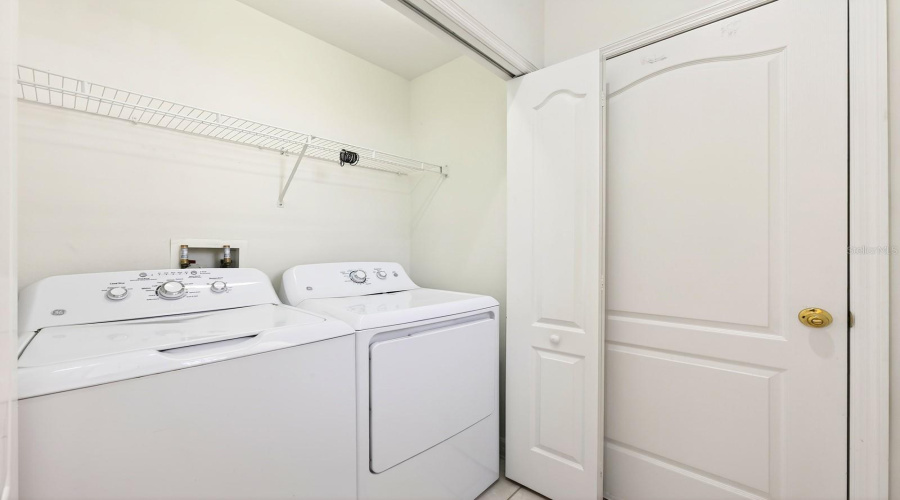Convenient laundry.
