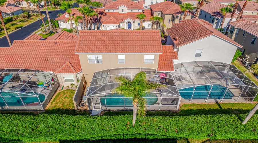 Private screened pool.