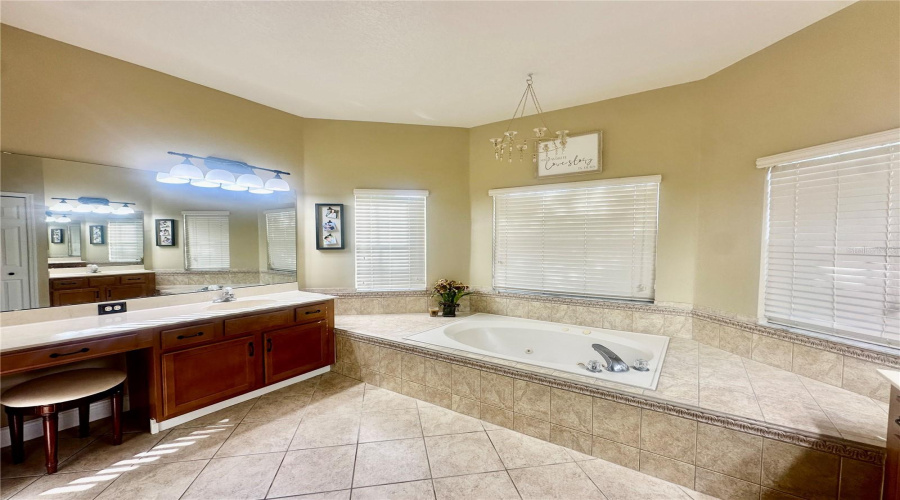 Primary Bathroom with garden tub